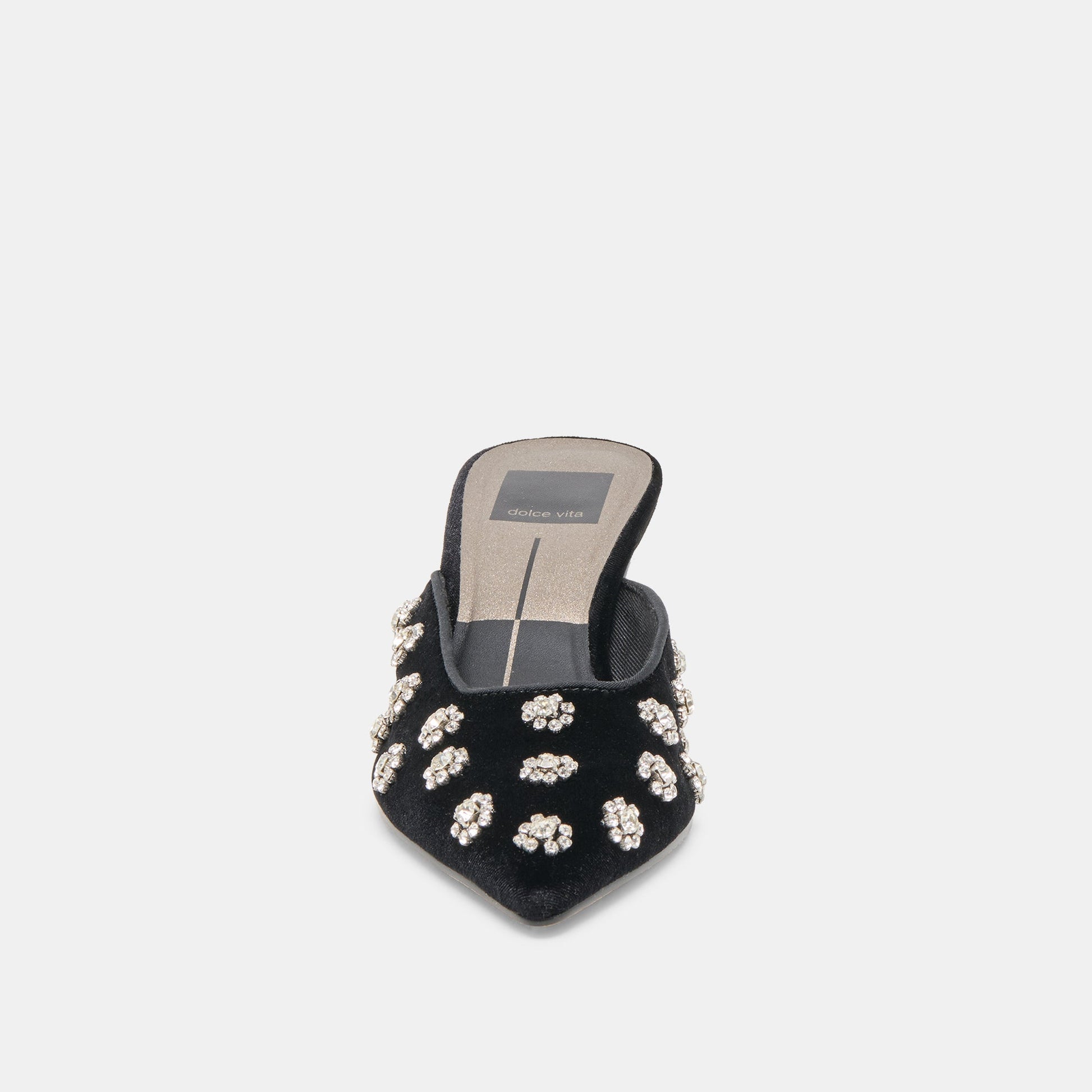 Clara Nero Velvet Heels Dolce Vita