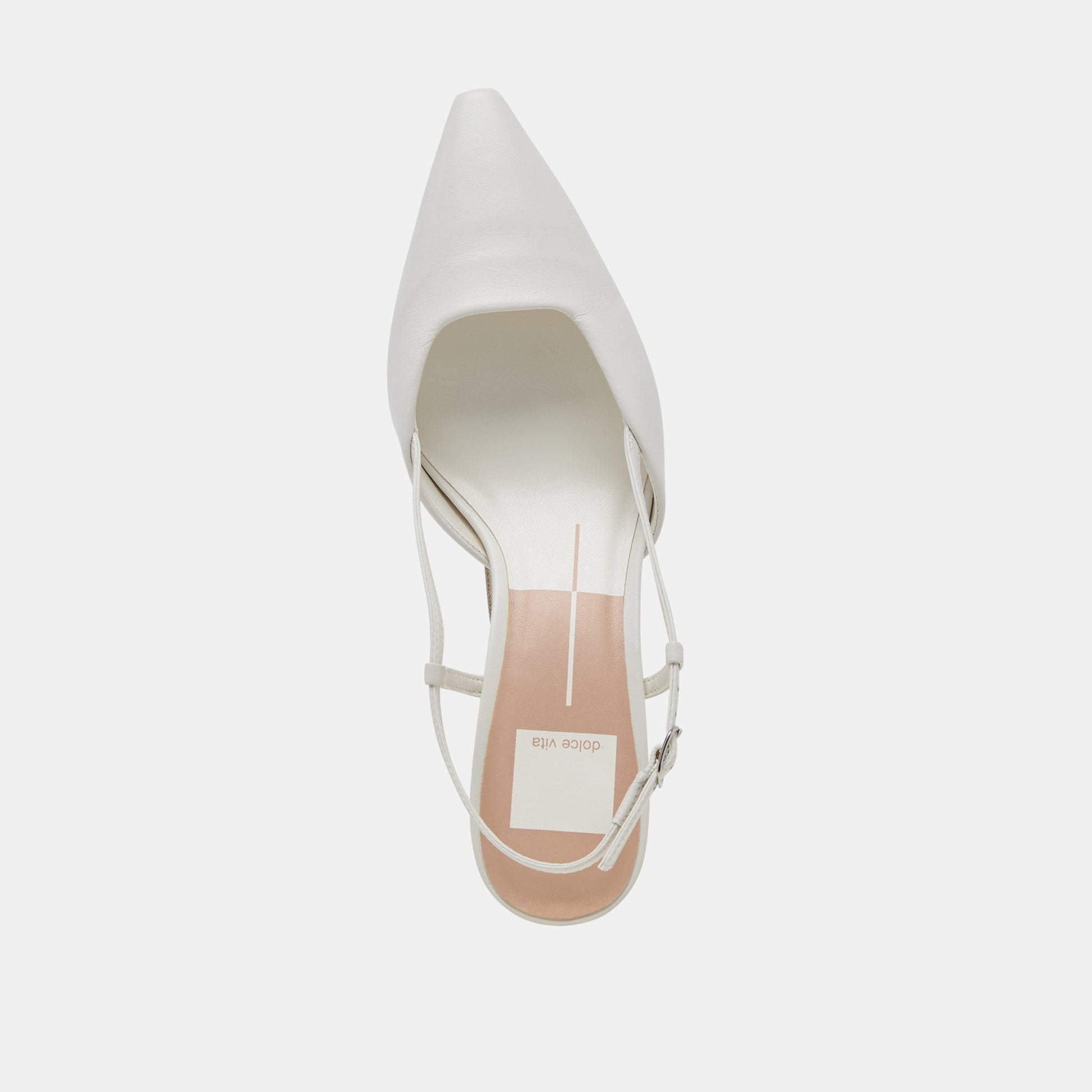 Odela White Leather Heels Dolce Vita