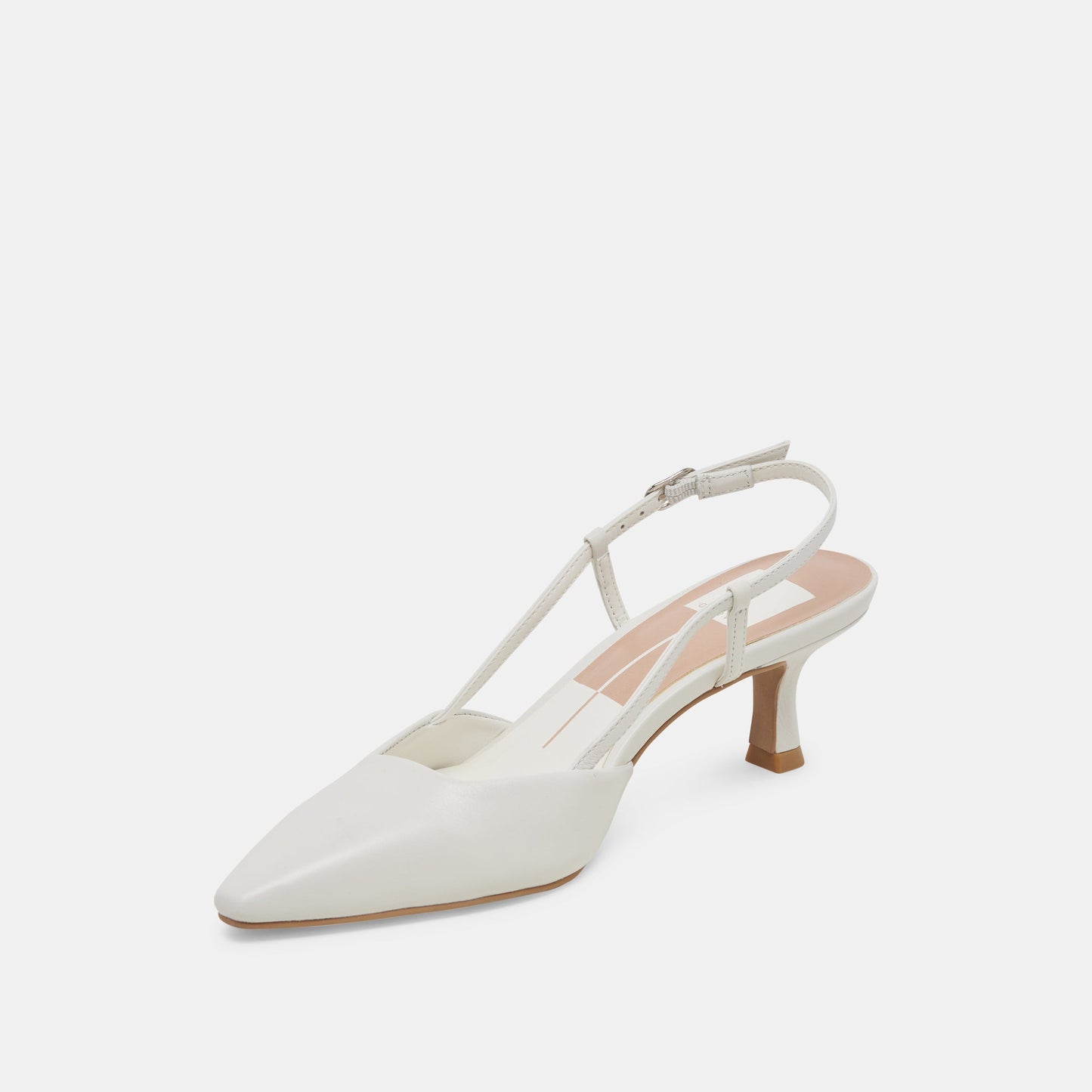 Odela White Leather Heels Dolce Vita