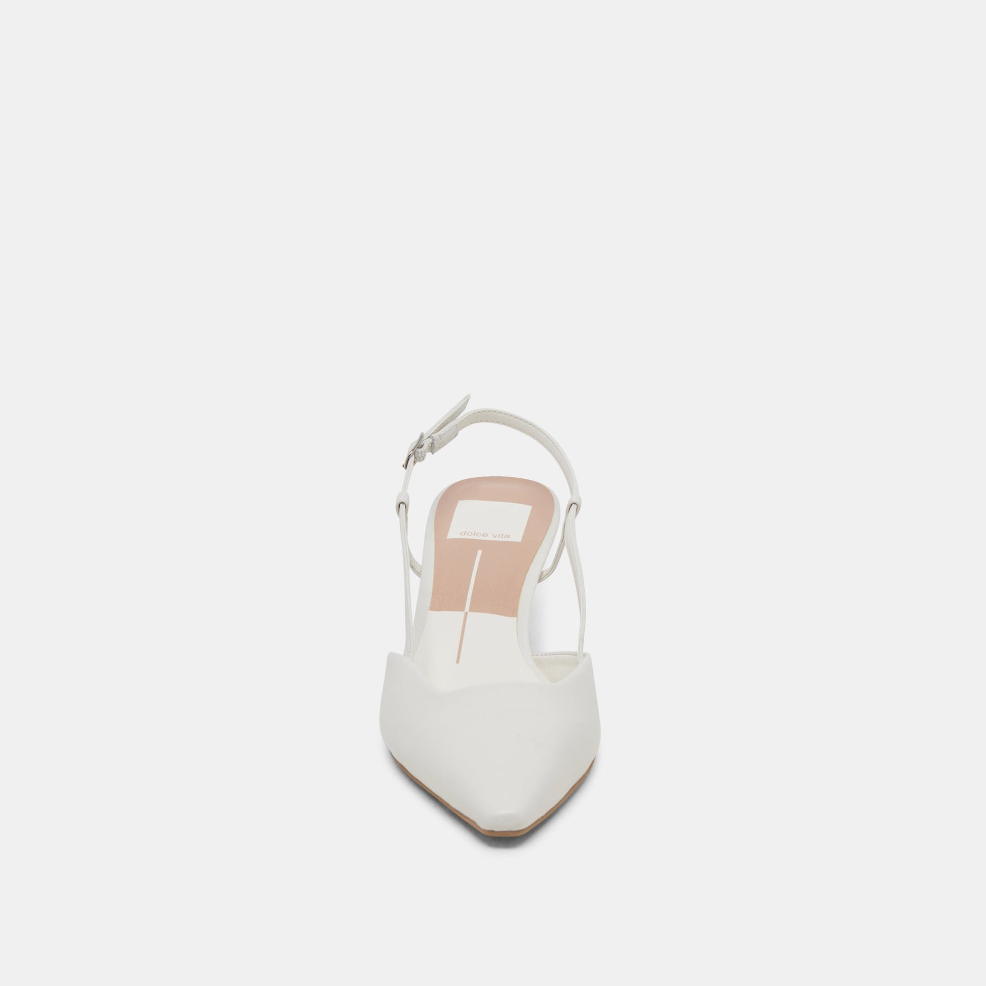 Odela White Leather Heels Dolce Vita