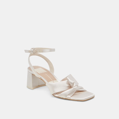 Brenna Ivory Satin Heels Dolce Vita