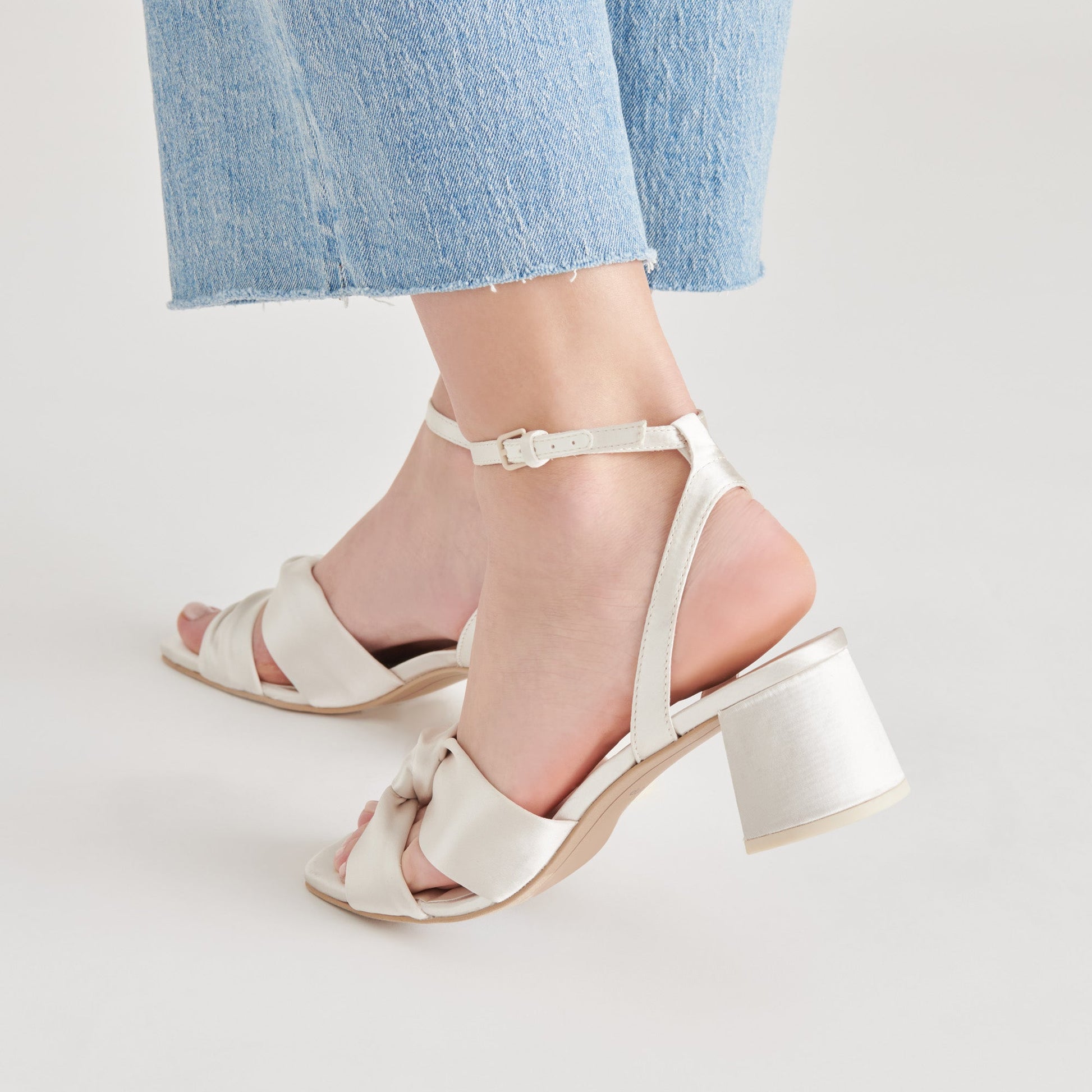 Brenna Ivory Satin Heels Dolce Vita