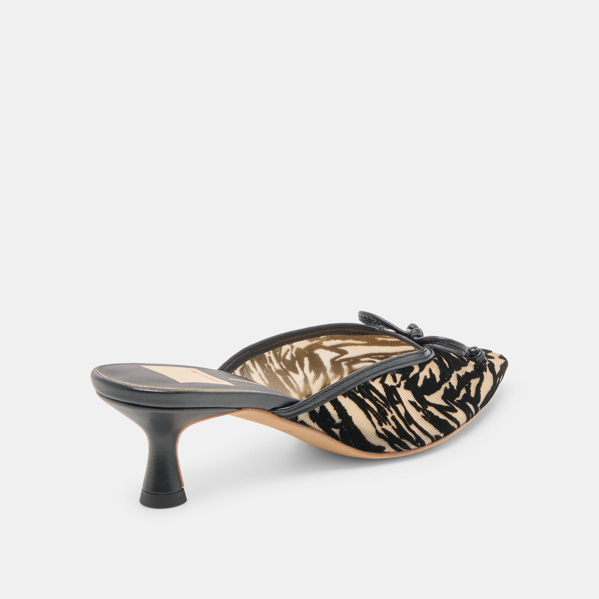 Cleo Zebra Velvet Mesh Heels Dolce Vita
