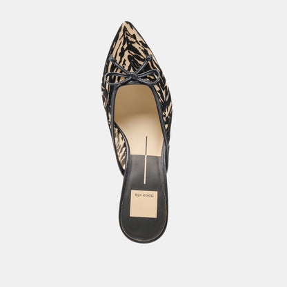 Cleo Zebra Velvet Mesh Heels Dolce Vita