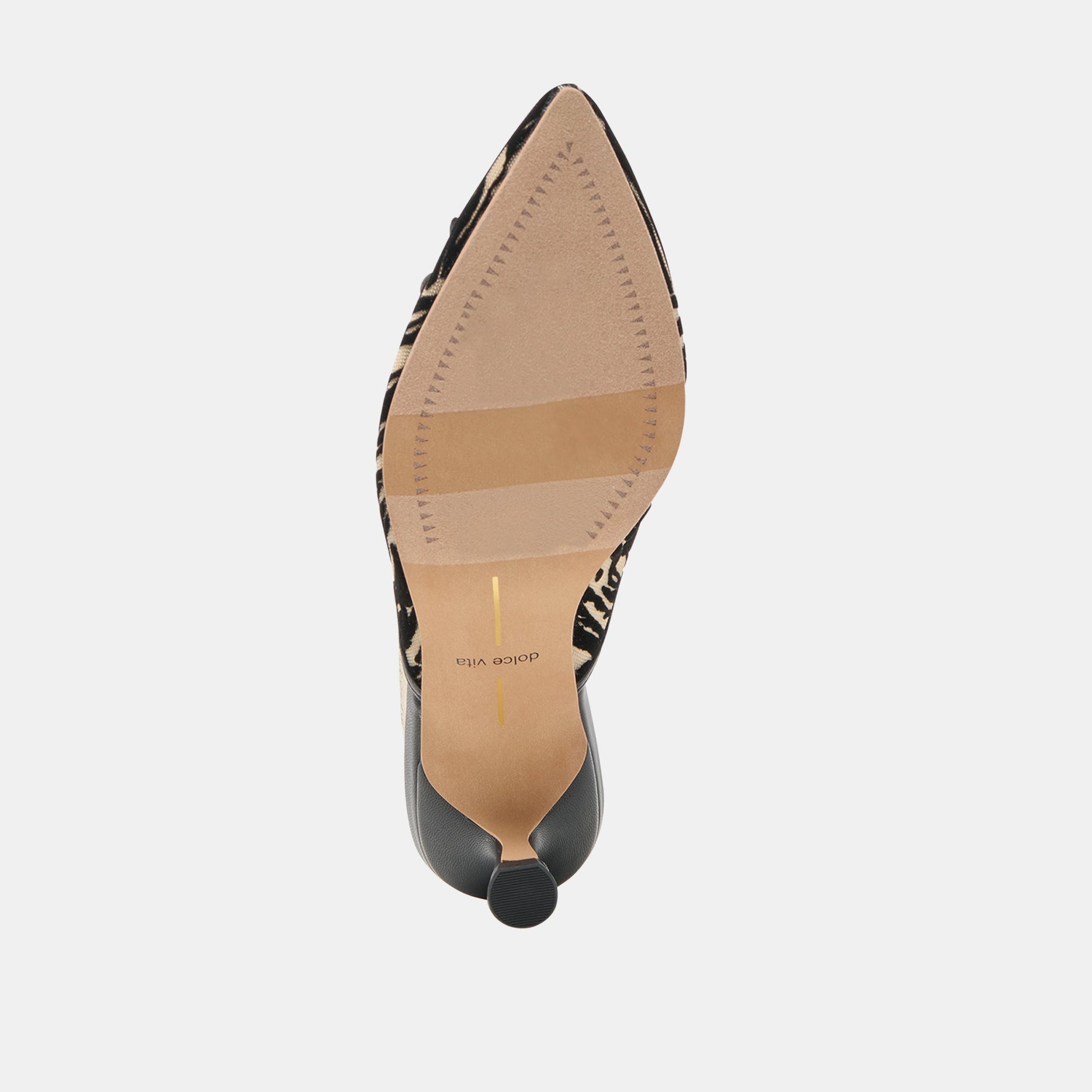 Cleo Zebra Velvet Mesh Heels Dolce Vita