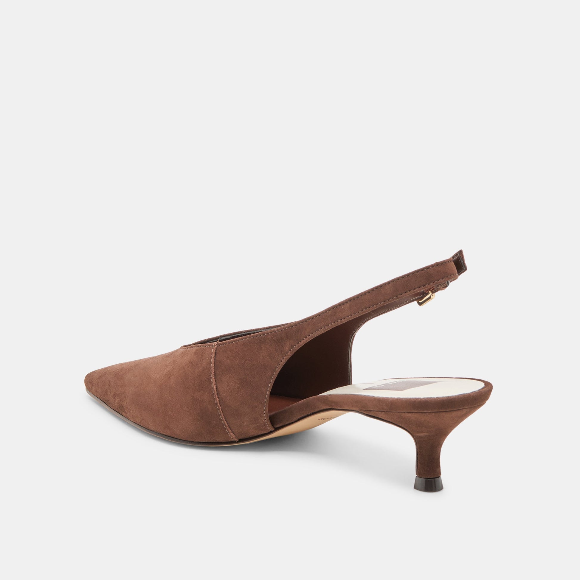 Alenna Dk Brown Suede Heels Dolce Vita