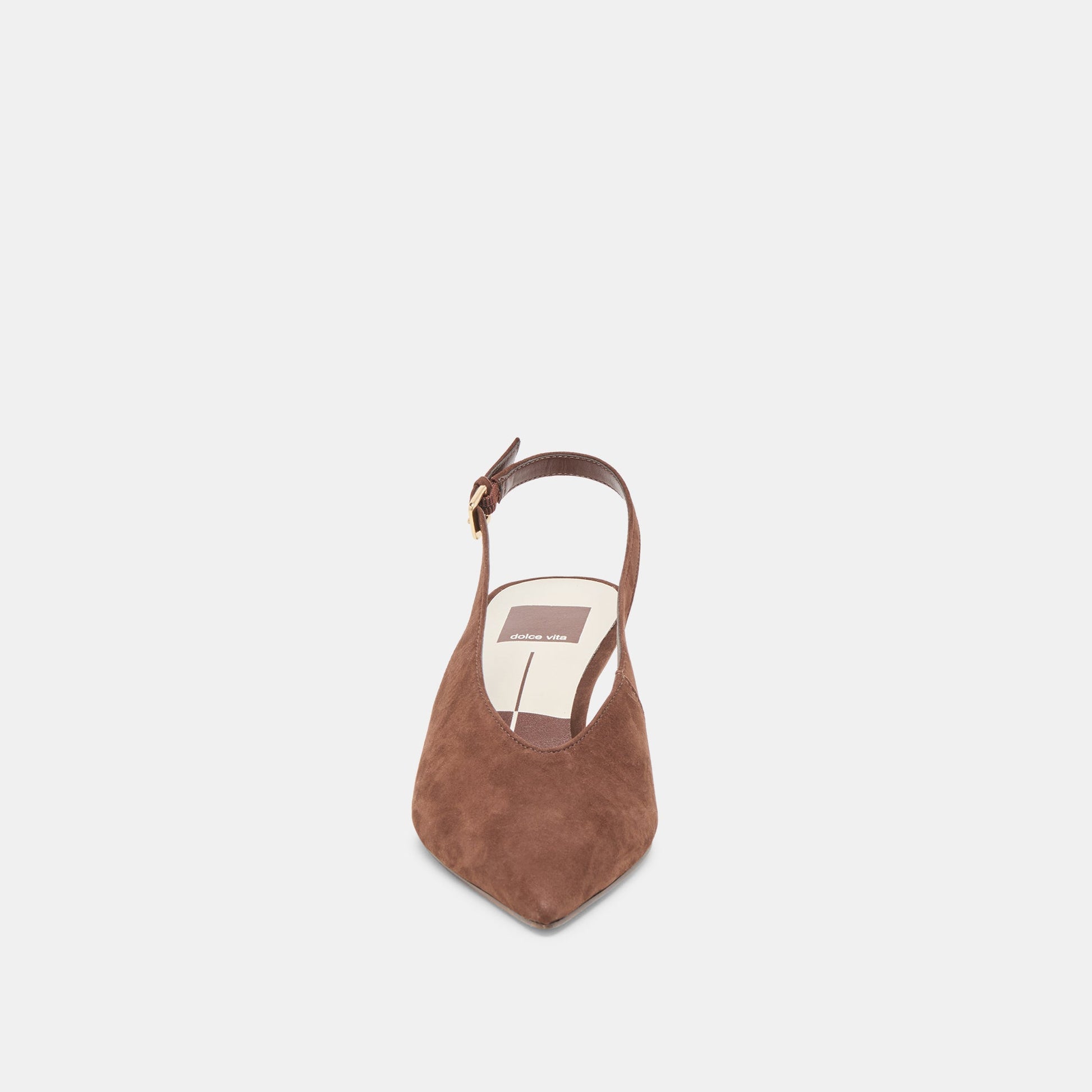 Alenna Dk Brown Suede Heels Dolce Vita