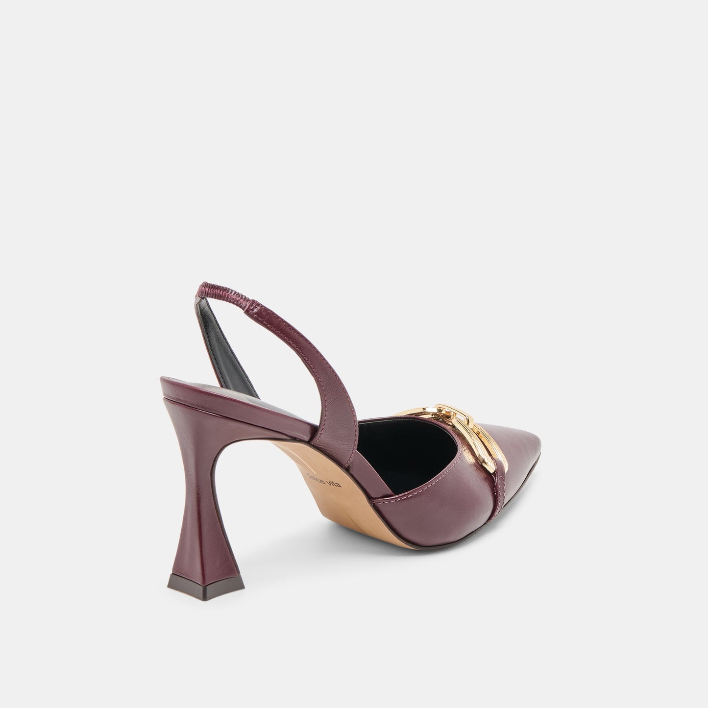 Malik Cranberry Crinkle Patent Heels Dolce Vita