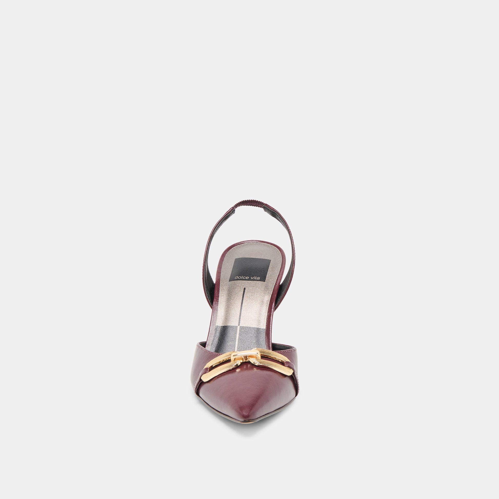 Malik Cranberry Crinkle Patent Heels Dolce Vita