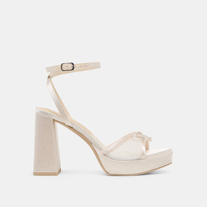 Pandor White Tulle Heels Dolce Vita