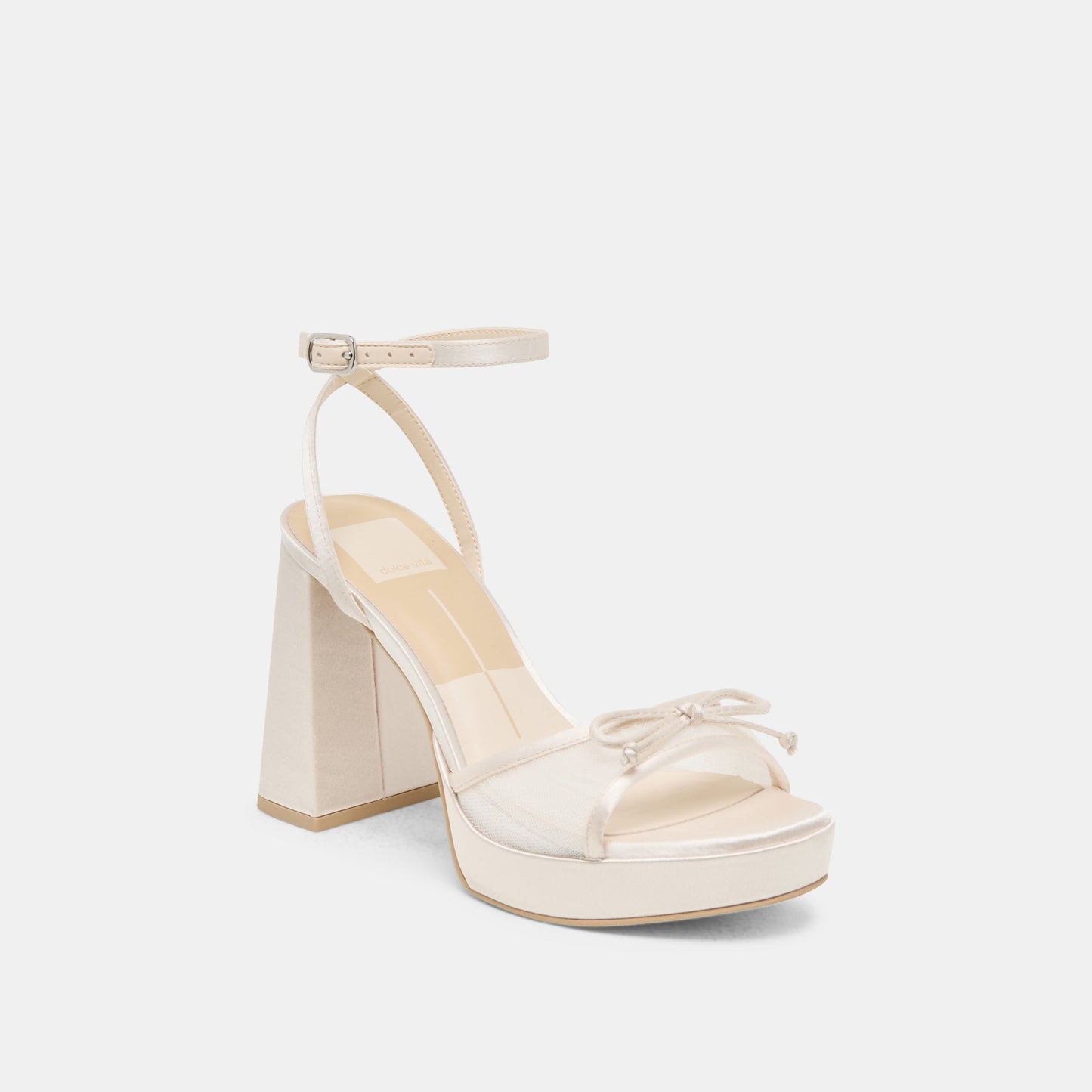 Pandor White Tulle Heels Dolce Vita
