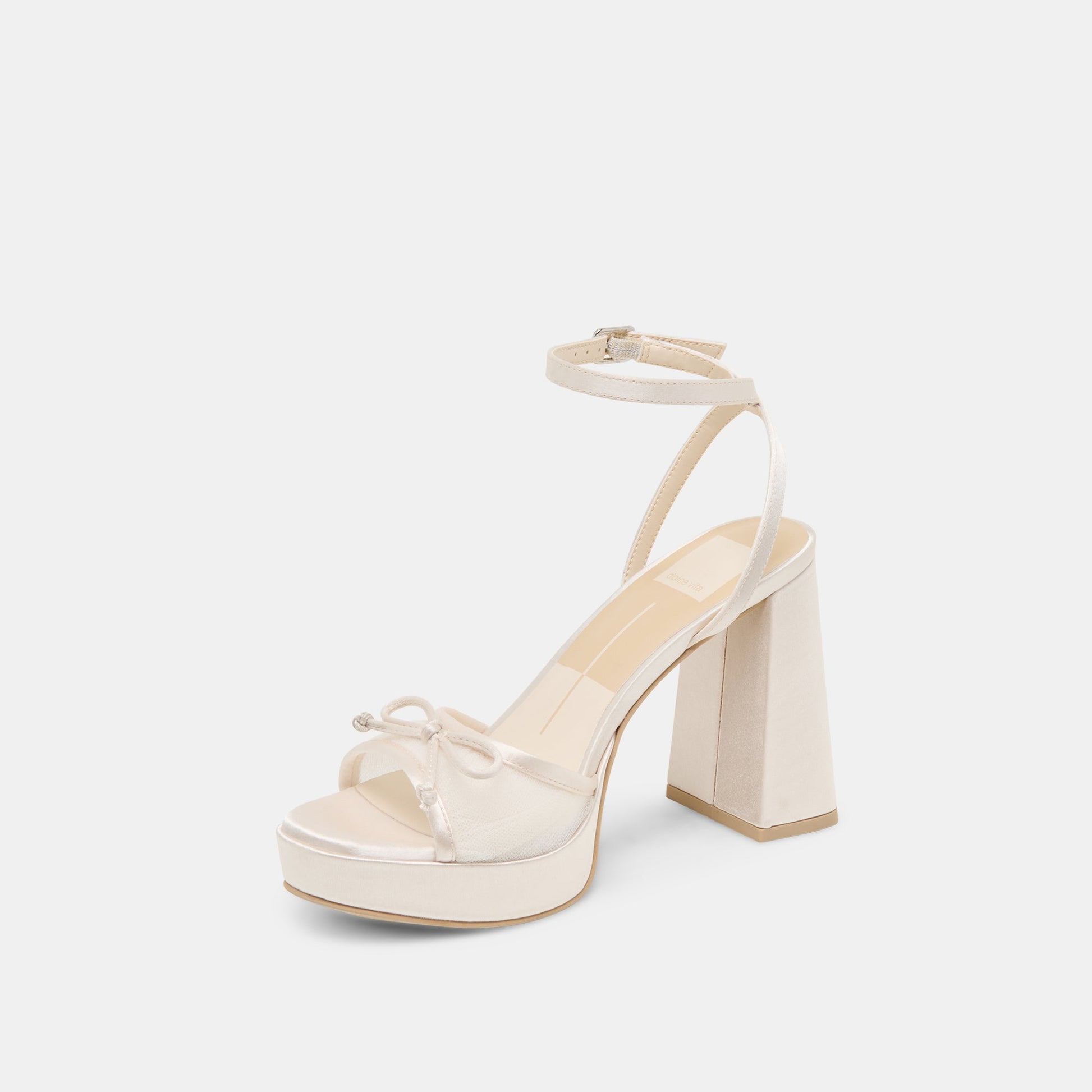 Pandor White Tulle Heels Dolce Vita
