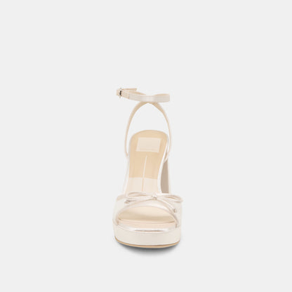Pandor White Tulle Heels Dolce Vita