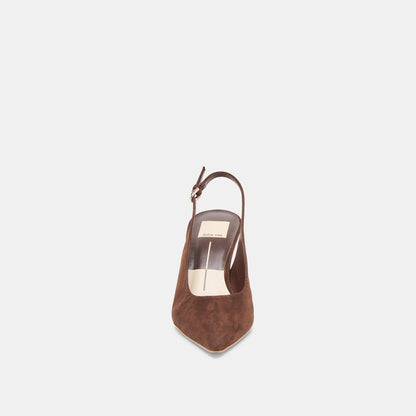 Elasi Dk Brown Nubuck Heels Dolce Vita