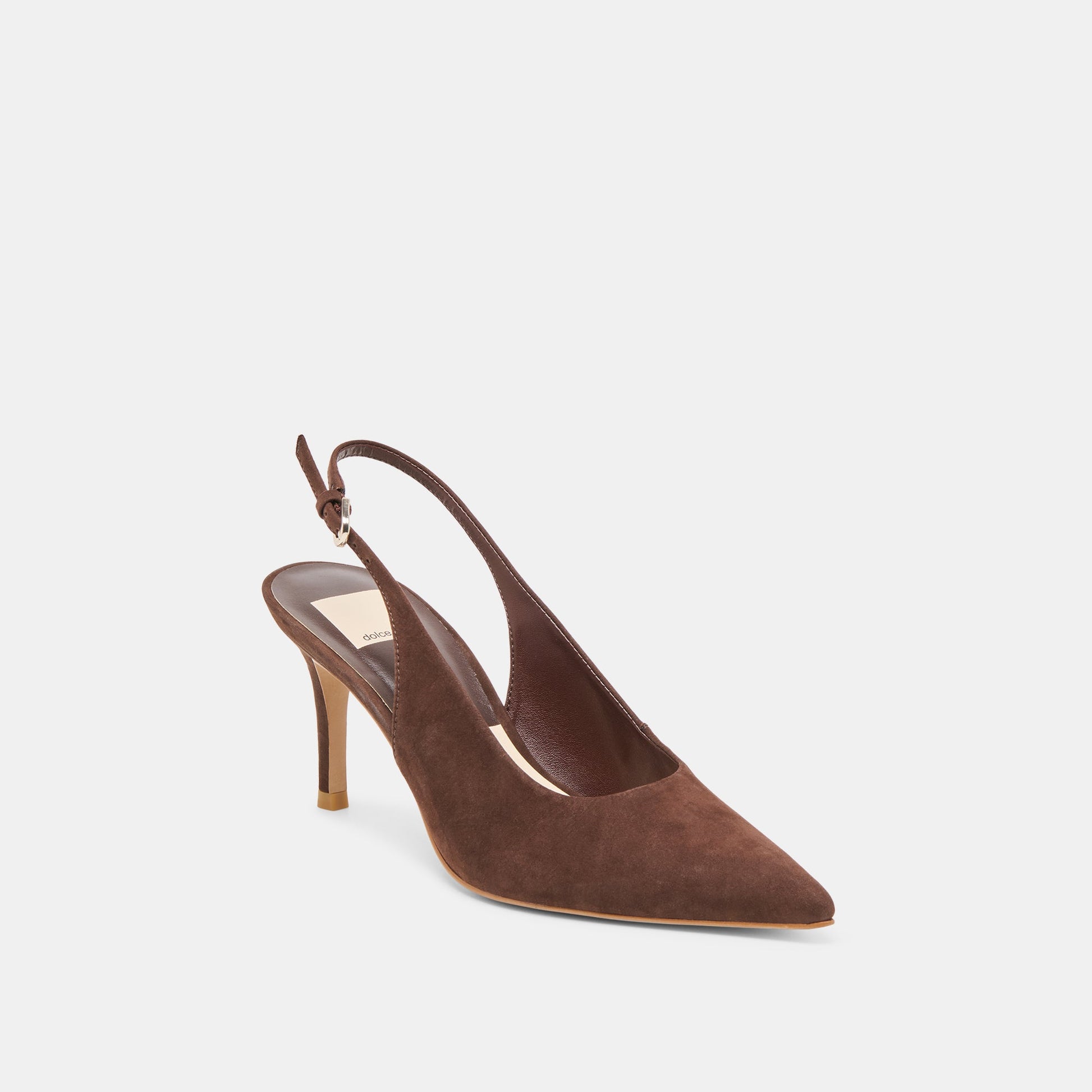 Elasi Dk Brown Nubuck Heels Dolce Vita