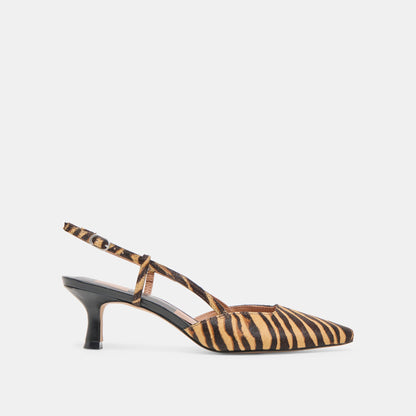 Odela Tiger Calf Hair Heels Dolce Vita