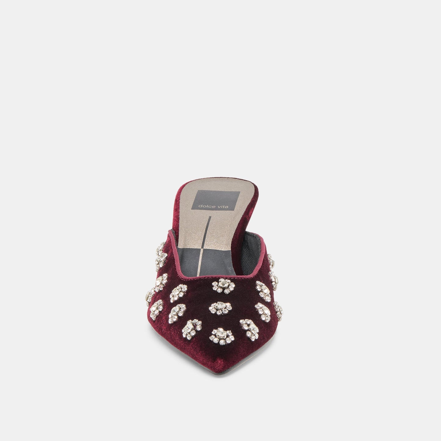 Clara Bordeaux Velvet Heels Dolce Vita