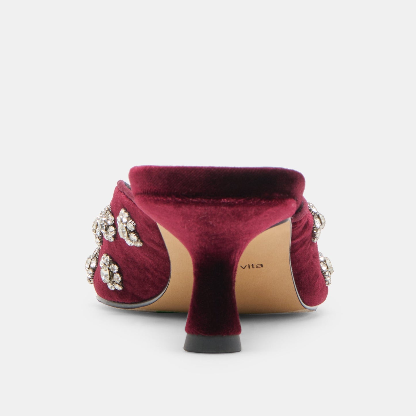 Clara Bordeaux Velvet Heels Dolce Vita