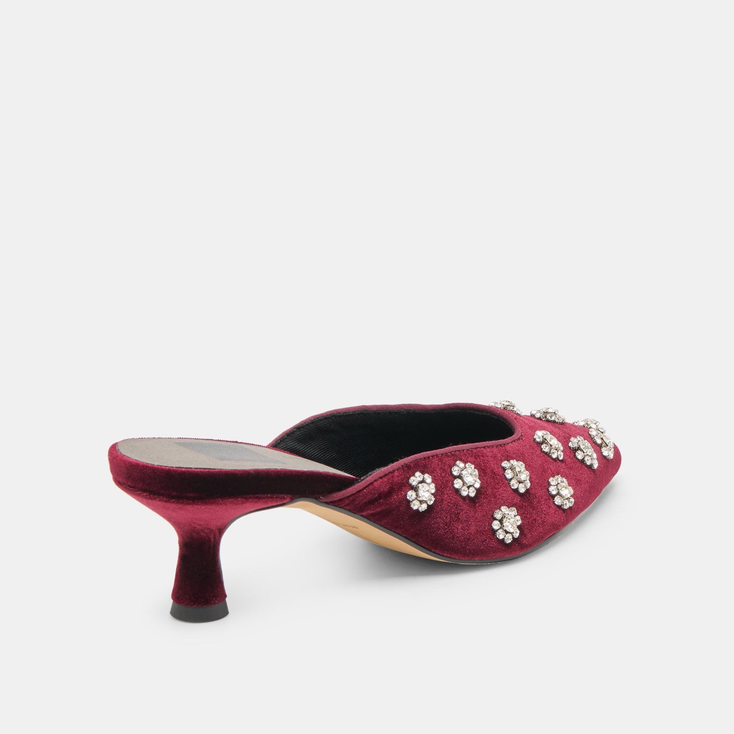 Clara Bordeaux Velvet Heels Dolce Vita