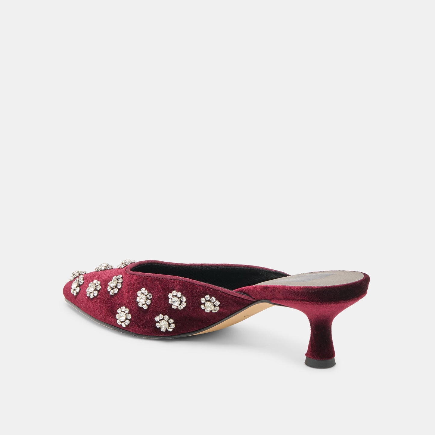 Clara Bordeaux Velvet Heels Dolce Vita