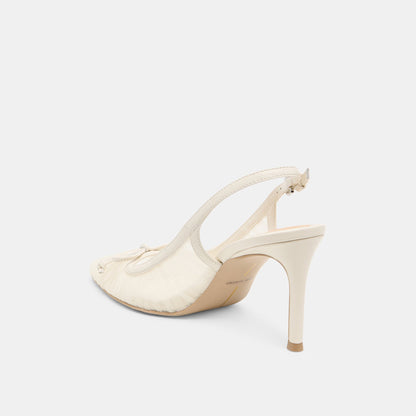 Yela White Tulle Heels Dolce Vita