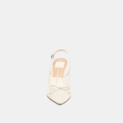 Yela White Tulle Heels Dolce Vita