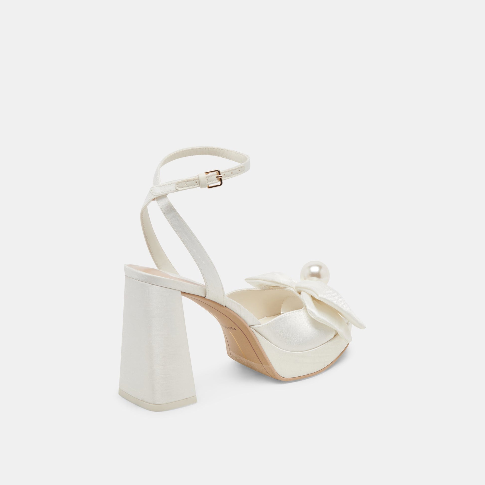 PATTON HEELS IVORY SATIN Dolce Vita