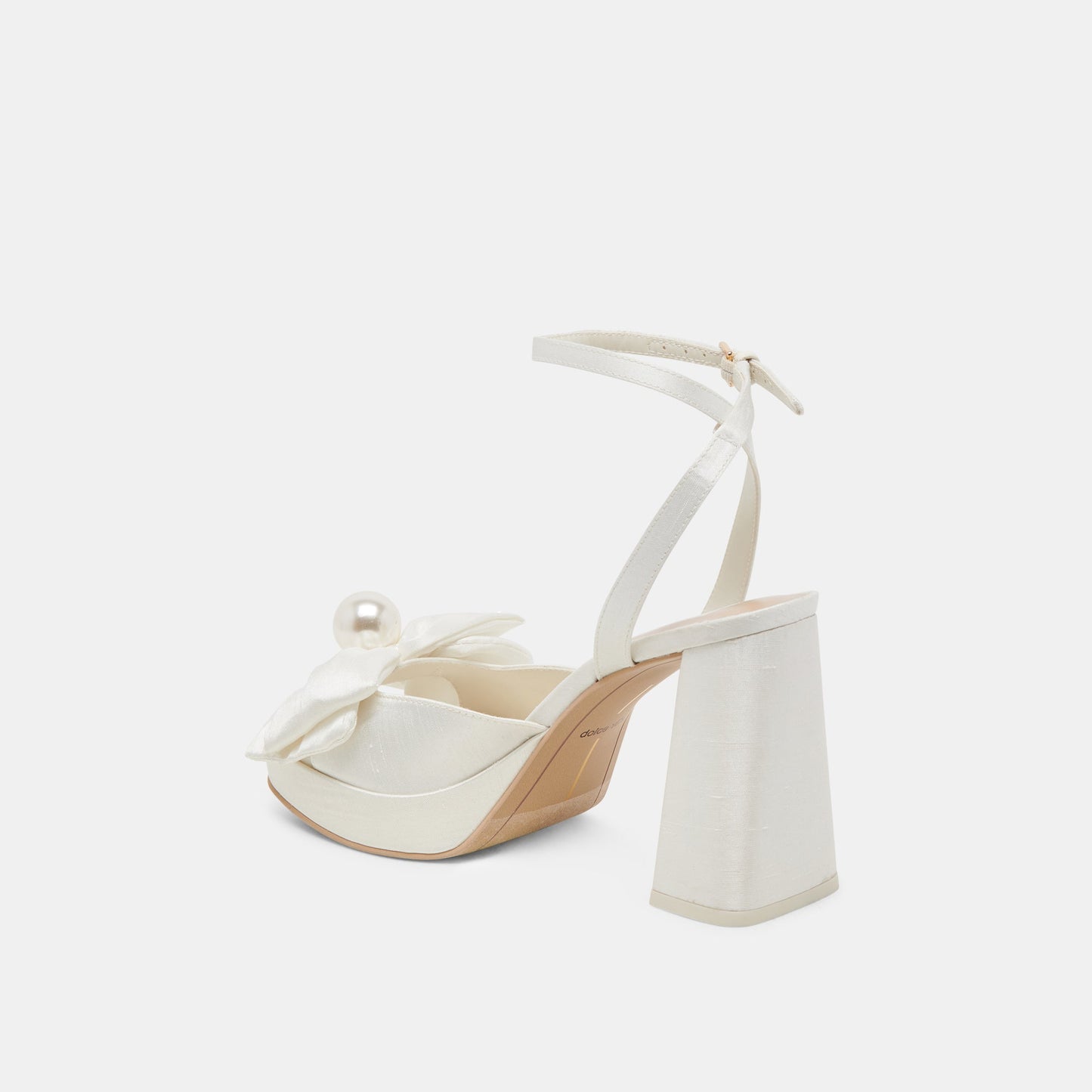 PATTON HEELS IVORY SATIN Dolce Vita
