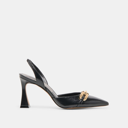 Malik Midnight Crinkle Patent Heels Dolce Vita