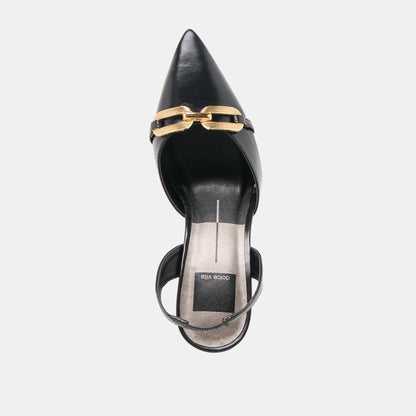 Malik Midnight Crinkle Patent Heels Dolce Vita