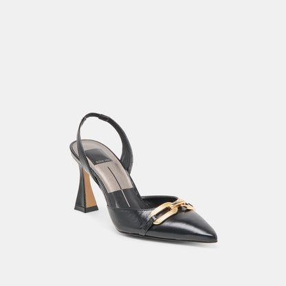 Malik Midnight Crinkle Patent Heels Dolce Vita