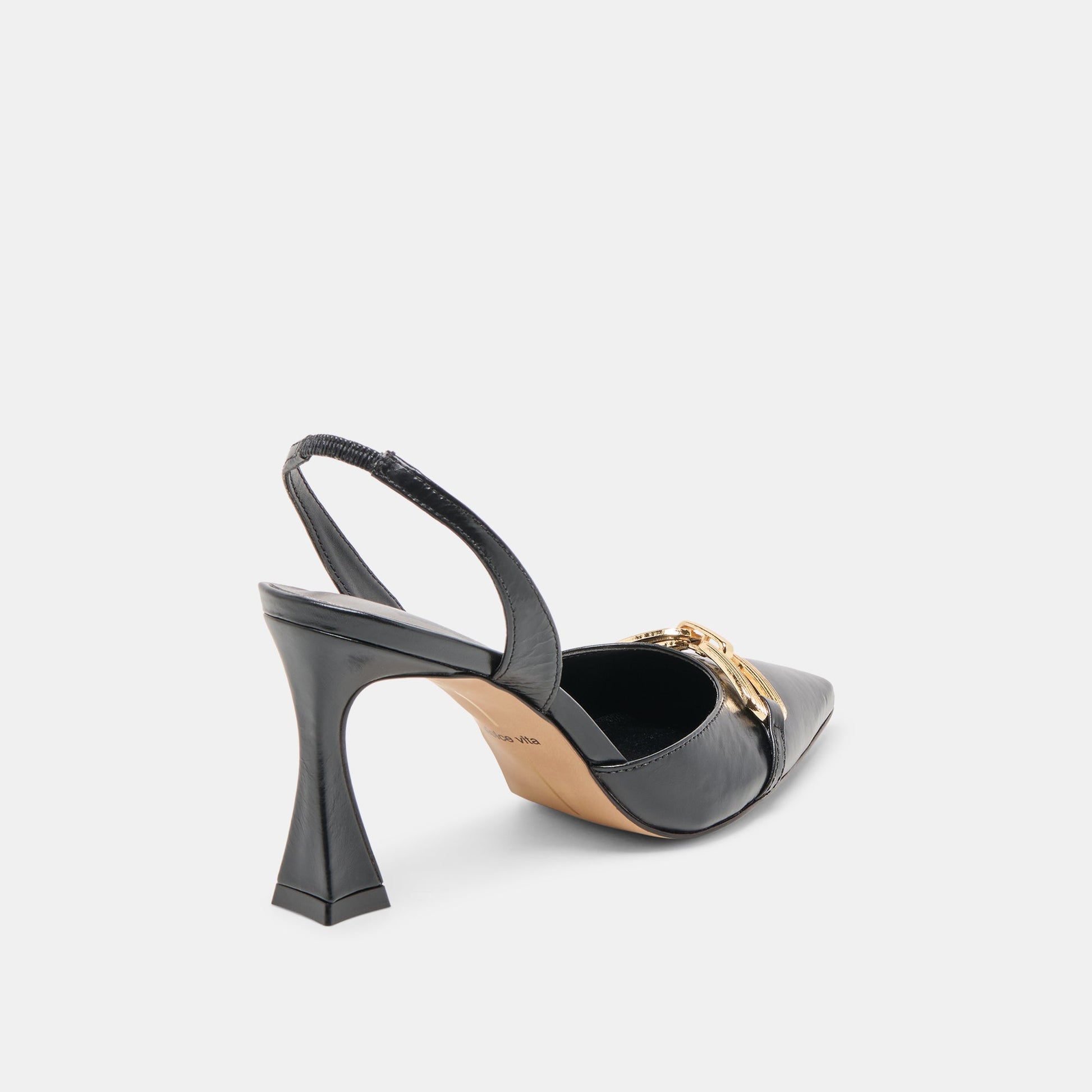 Malik Midnight Crinkle Patent Heels Dolce Vita