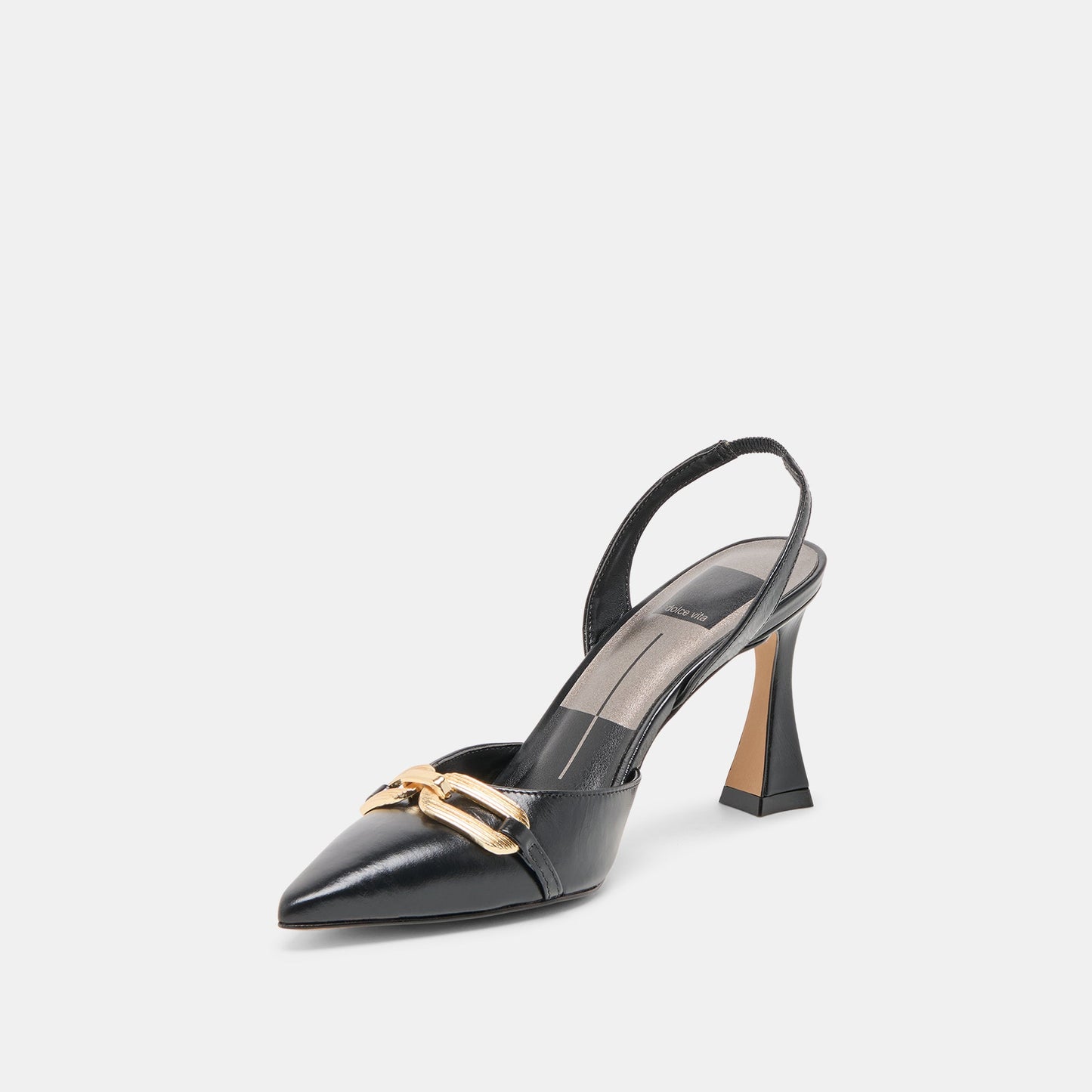 Malik Midnight Crinkle Patent Heels Dolce Vita