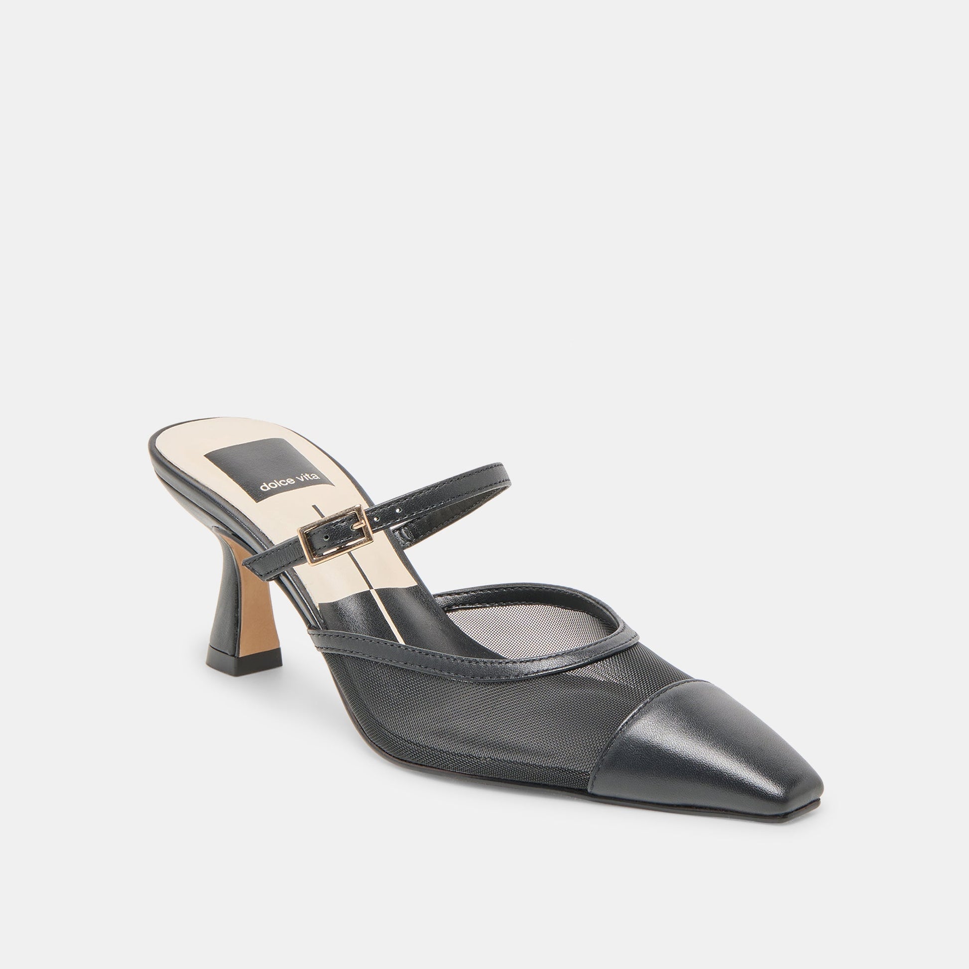 Loyd Onyx Mesh Heels Dolce Vita