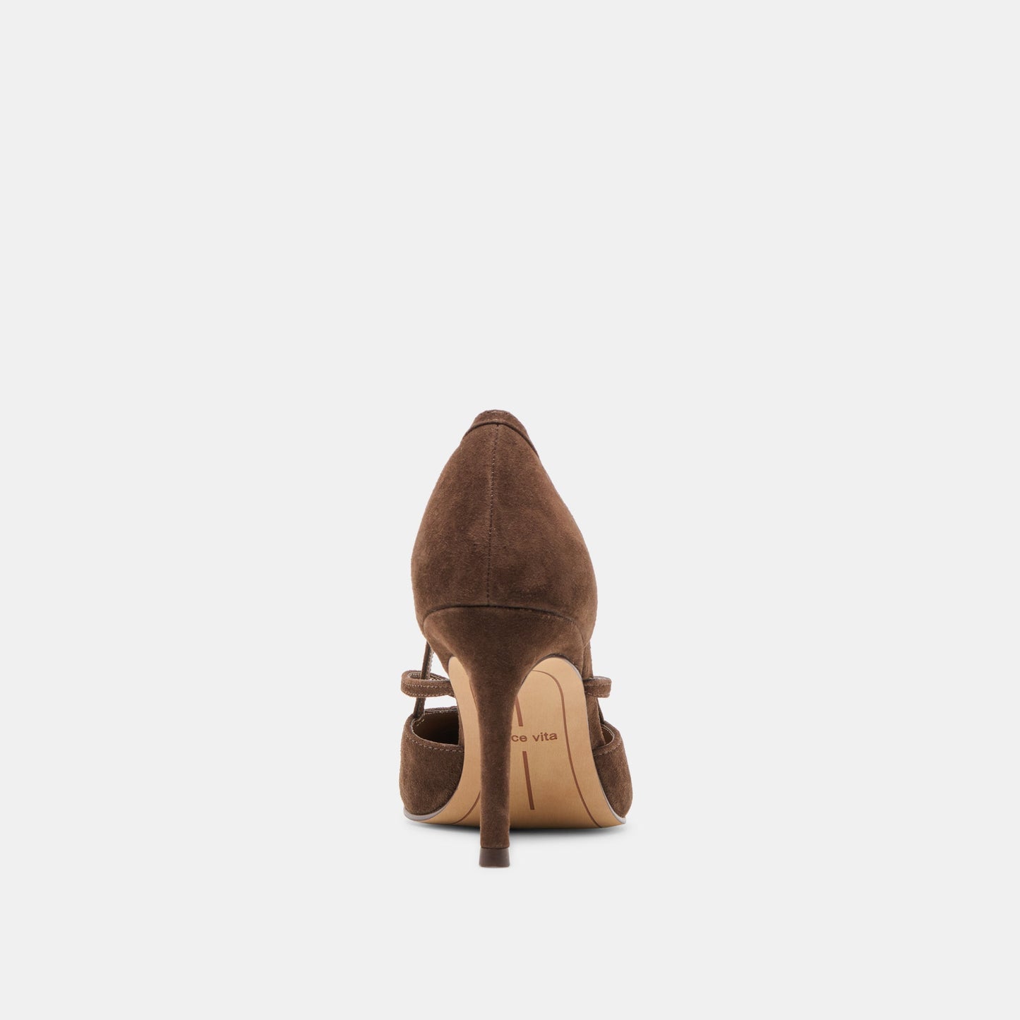 Kaine Dk Brown Suede Heels Dolce Vita