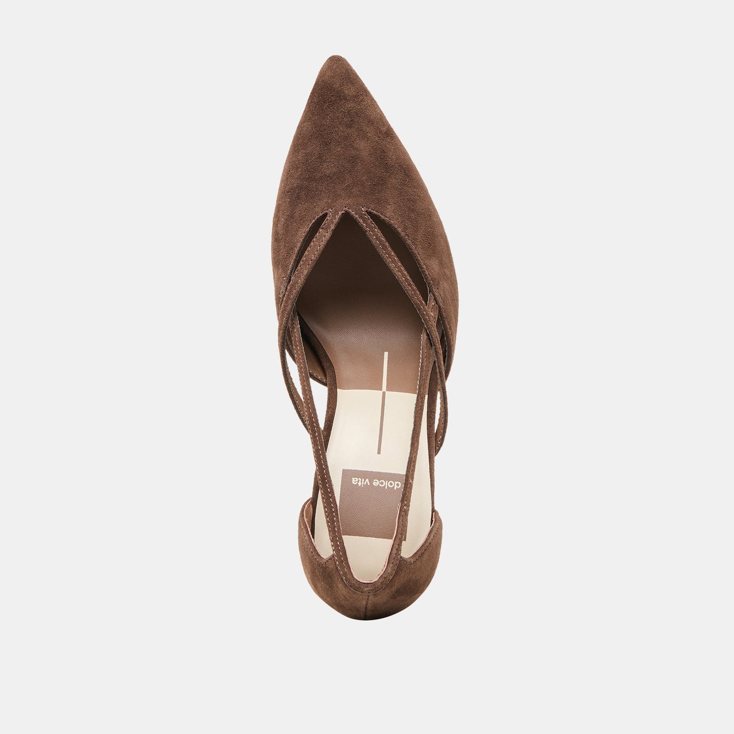 Kaine Dk Brown Suede Heels Dolce Vita