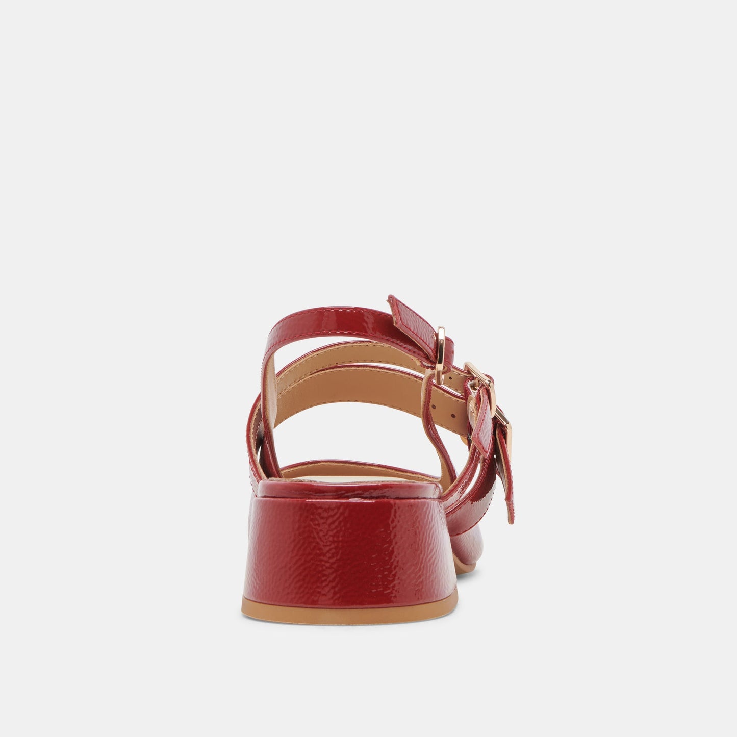 PATZY HEELS CRIMSON CRINKLE PATENT LEATHER Dolce Vita
