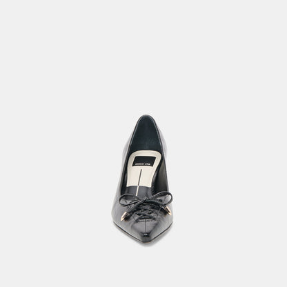Clarie Midnight Crinkle Patent Leather Heels Dolce Vita