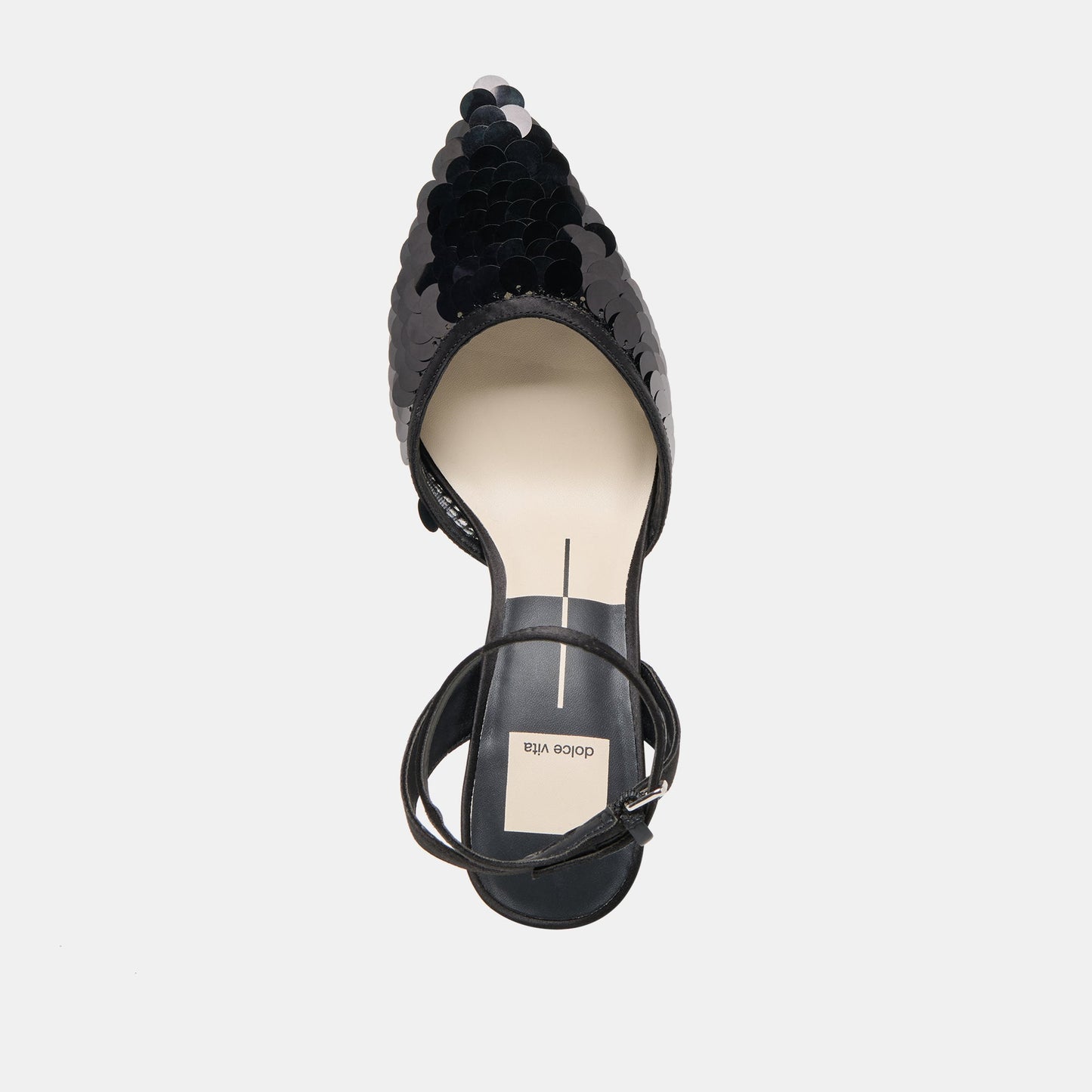 Elizza Confetti Onyx Woven Mesh Heels Dolce Vita