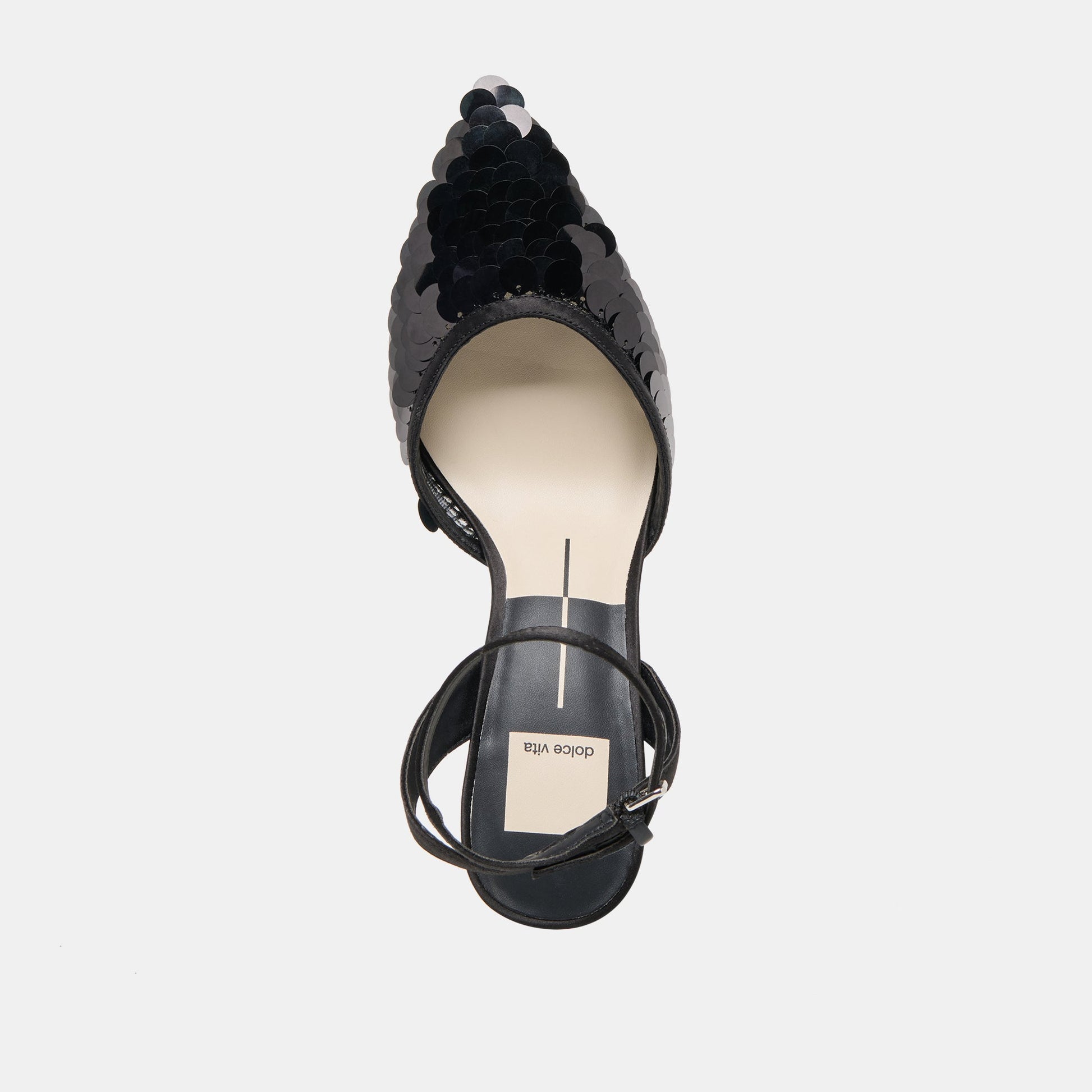 Elizza Confetti Onyx Woven Mesh Heels Dolce Vita