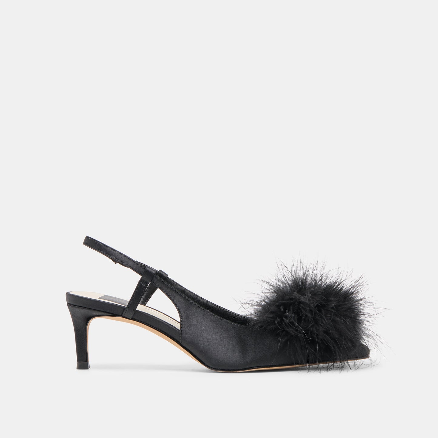 Kamy Onyx Satin Heels Dolce Vita