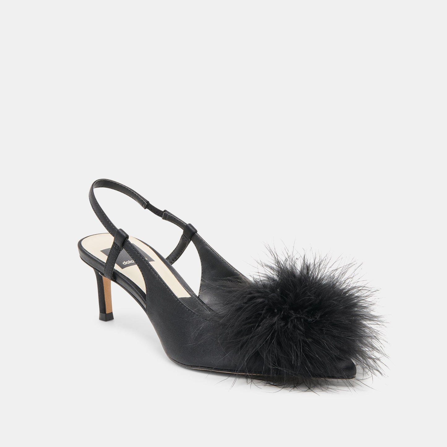 Kamy Onyx Satin Heels Dolce Vita