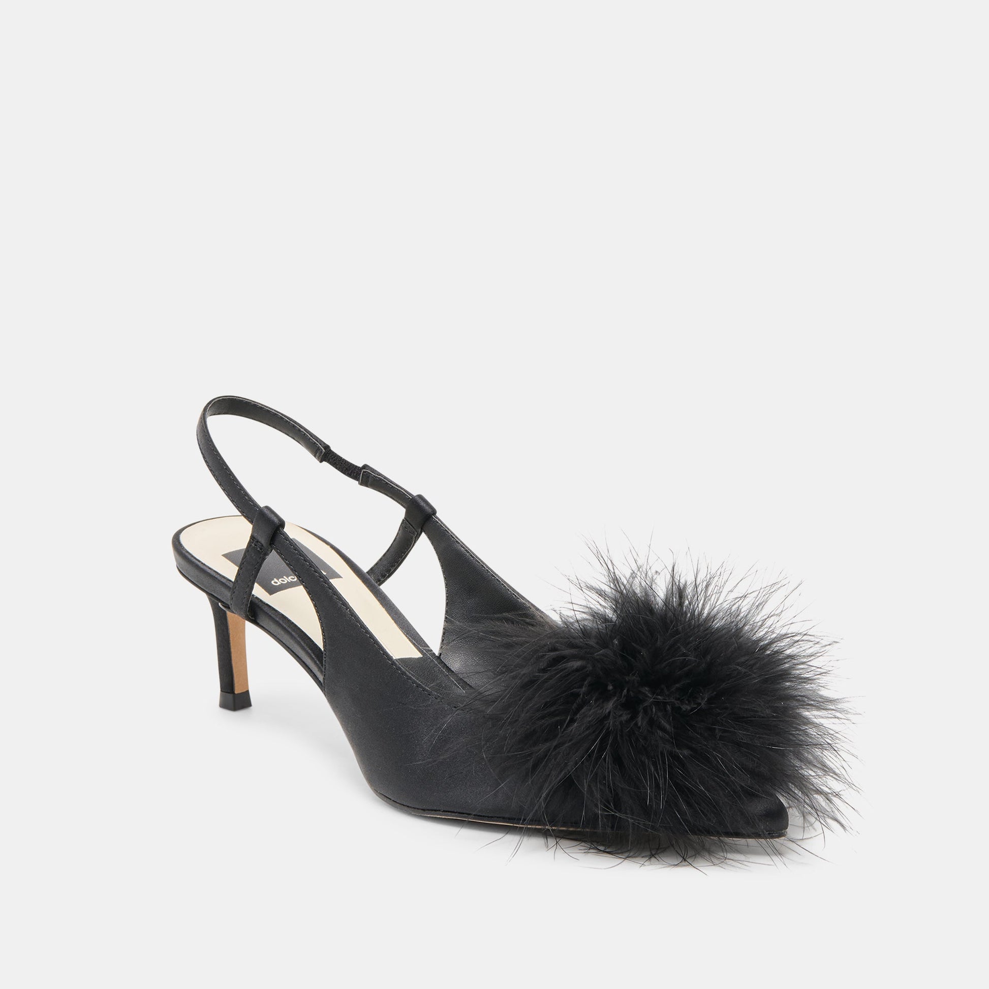 Kamy Onyx Satin Heels Dolce Vita