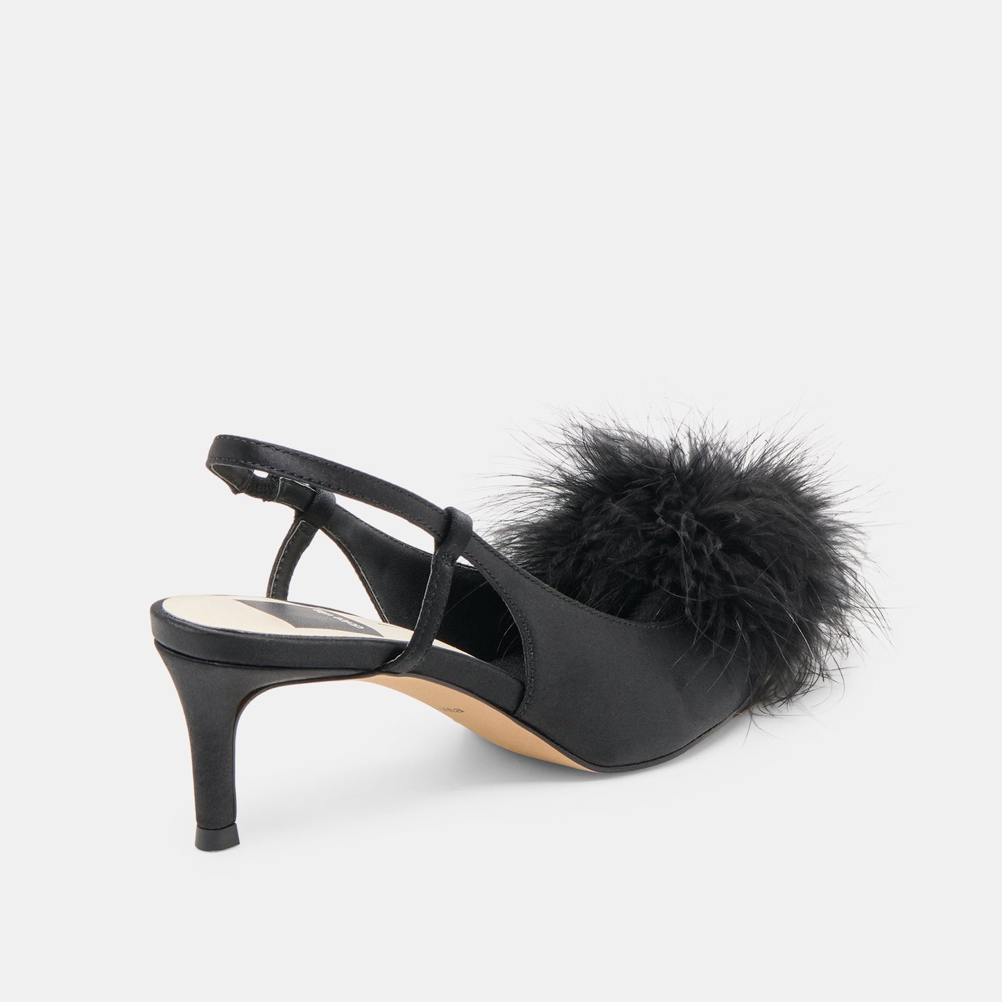Kamy Onyx Satin Heels Dolce Vita
