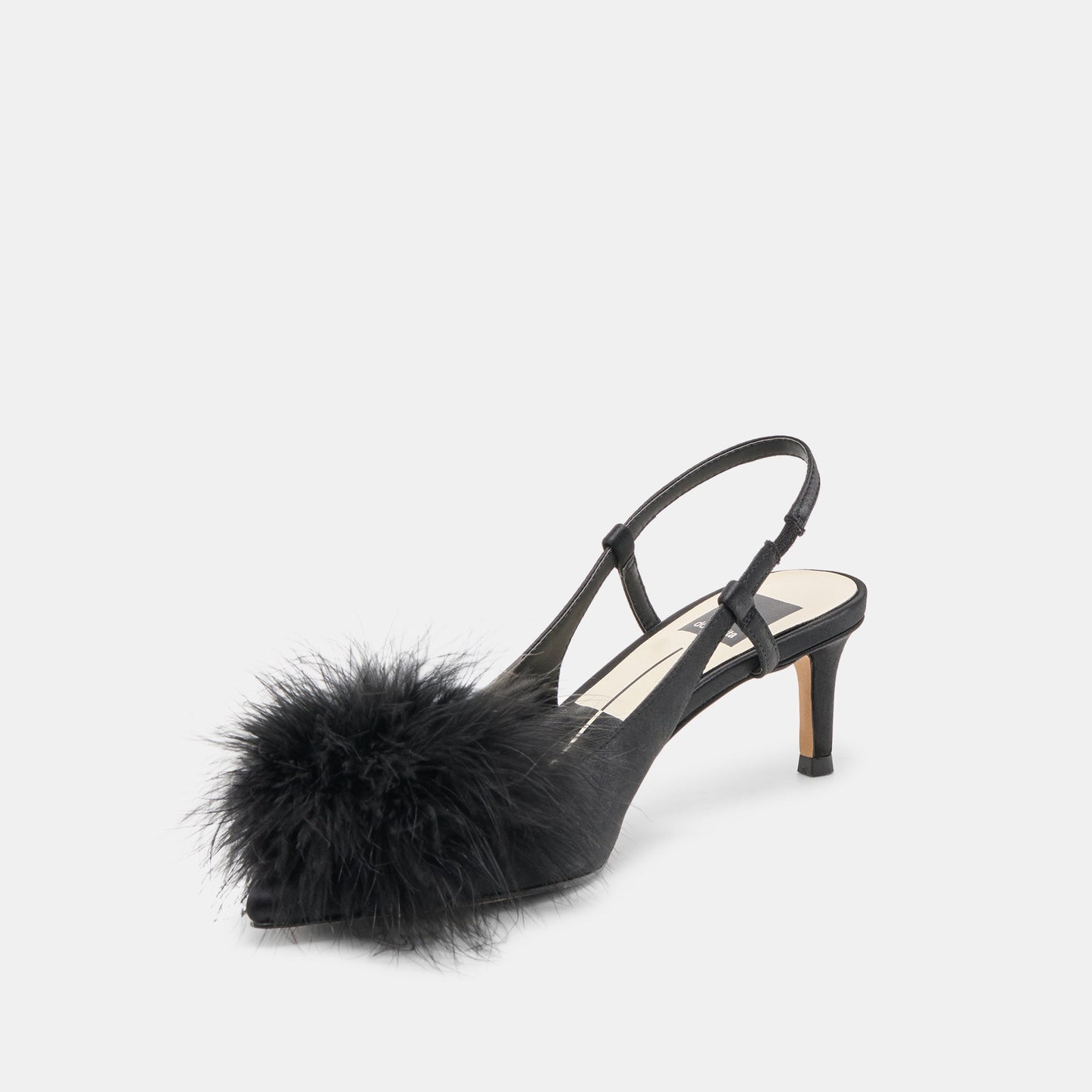 Kamy Onyx Satin Heels Dolce Vita