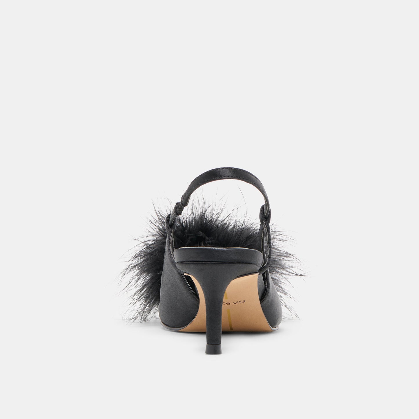 Kamy Onyx Satin Heels Dolce Vita