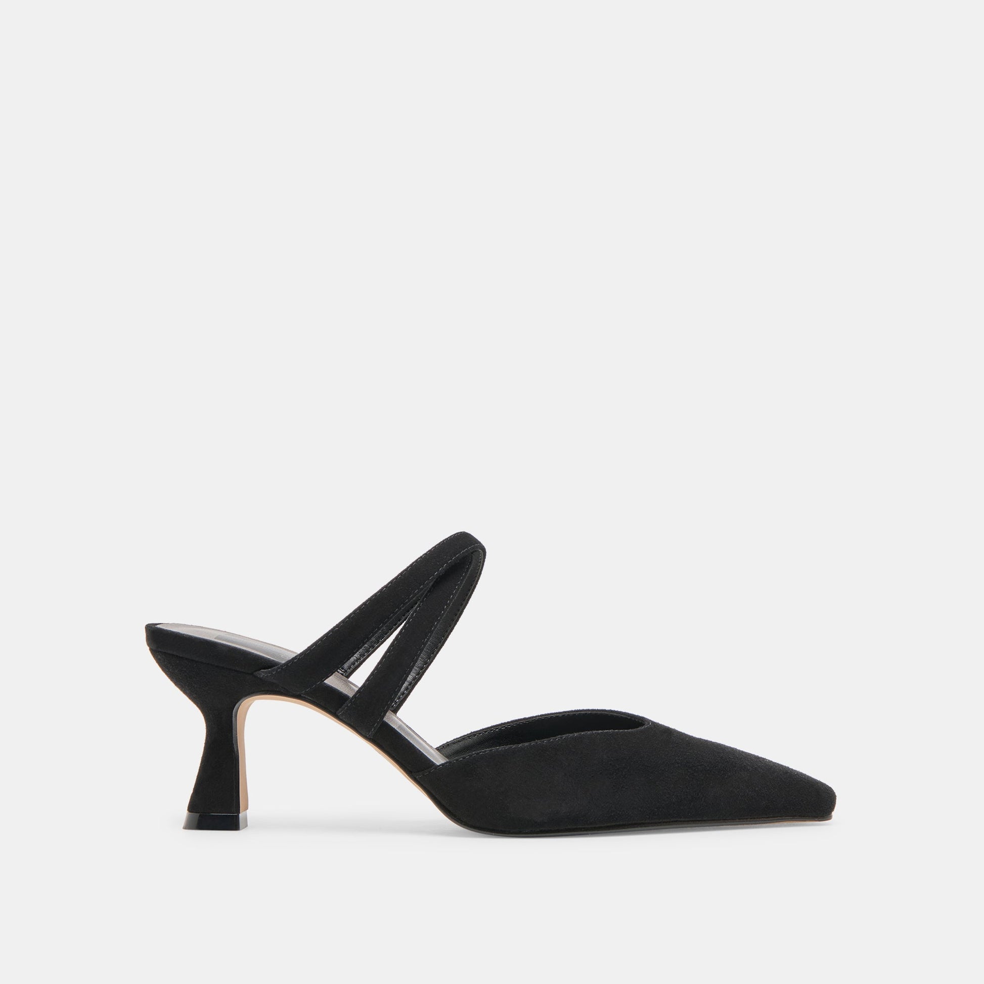 Linore Onyx Suede Heels Dolce Vita