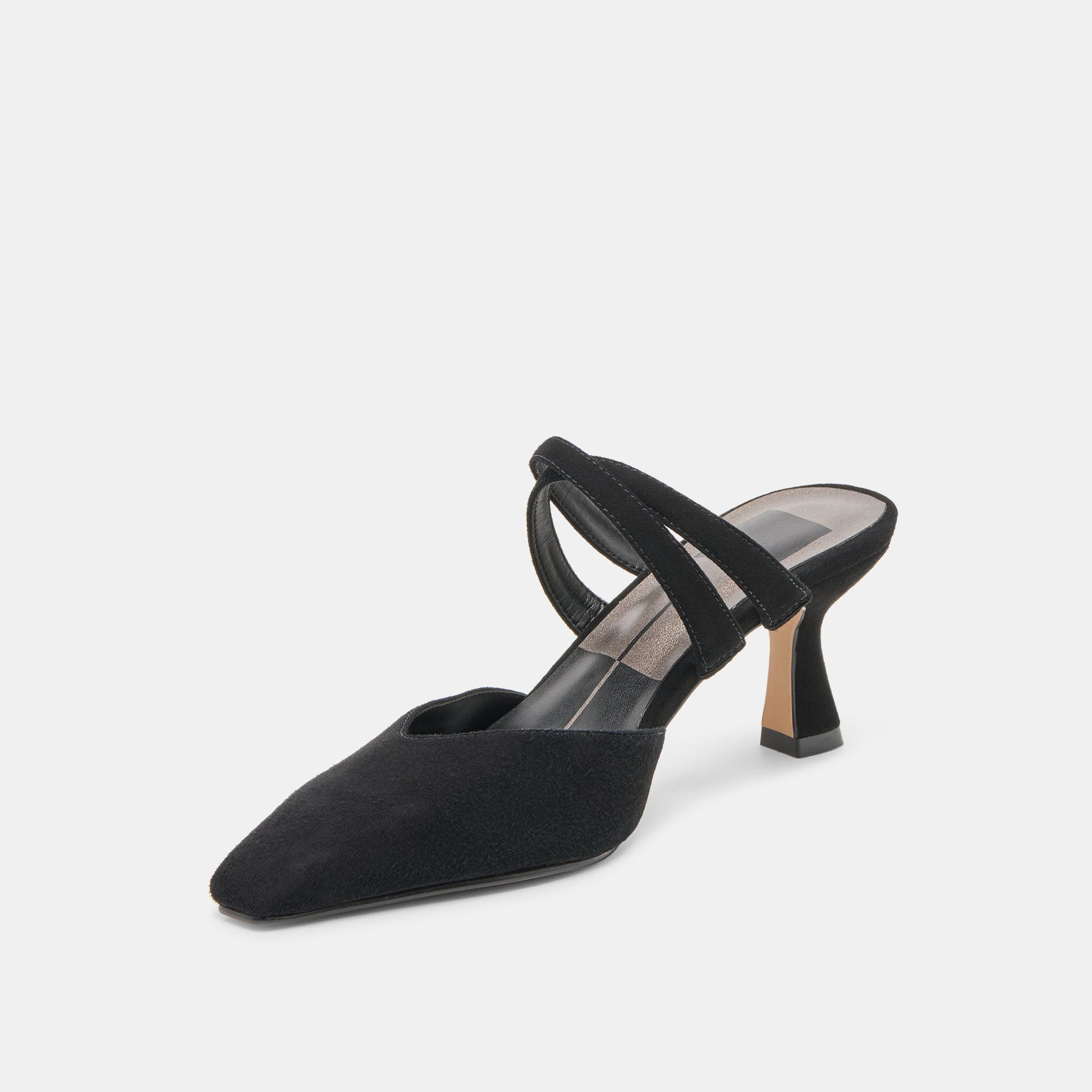 Linore Onyx Suede Heels Dolce Vita