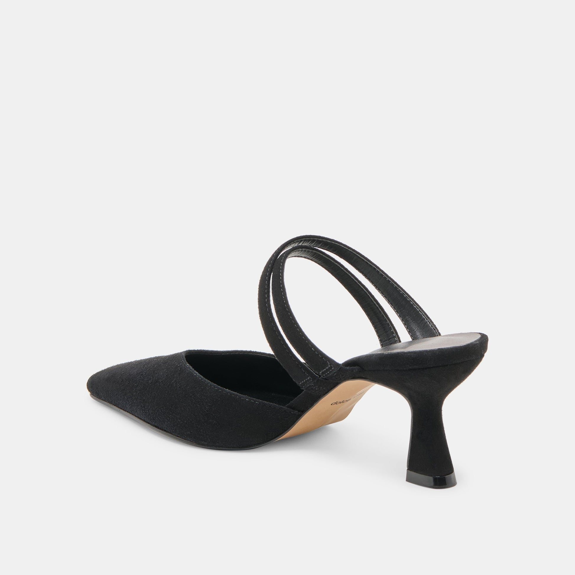 Linore Onyx Suede Heels Dolce Vita
