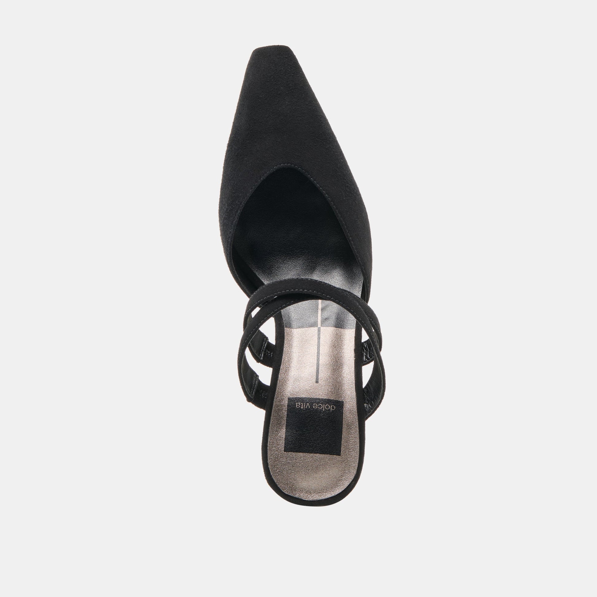 Linore Onyx Suede Heels Dolce Vita